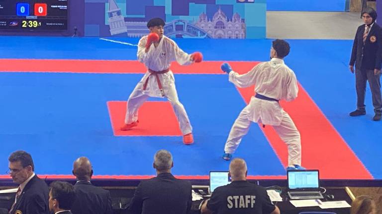 Debutan mazatlecos en el Campeonato Mundial de Karate Jesolo, Venecia 2024