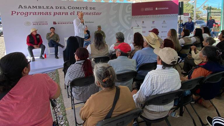 Inauguración de una sucursal del Banco del Bienestar en Navolato.