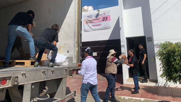 Llegan a Mazatlán las boletas electorales para los puestos locales