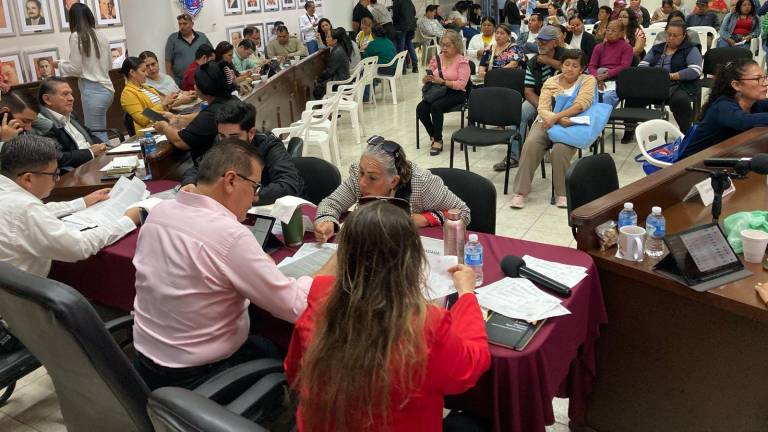 Decenas de personas acudieron a la Audiencia Pública la mañana este martes en la Sala de Cabildo.