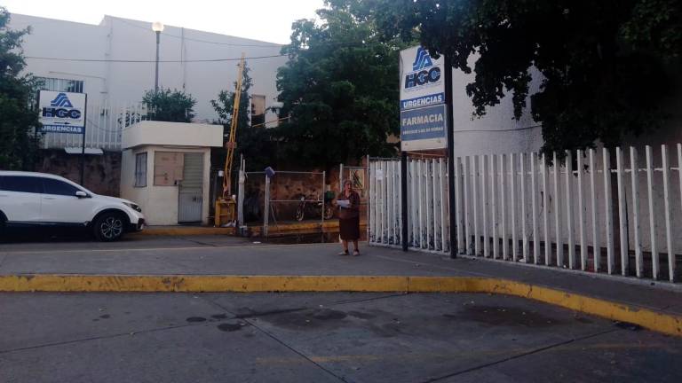 Zona del hospital donde una joven orginaria de Guasave fue internada por heridas.