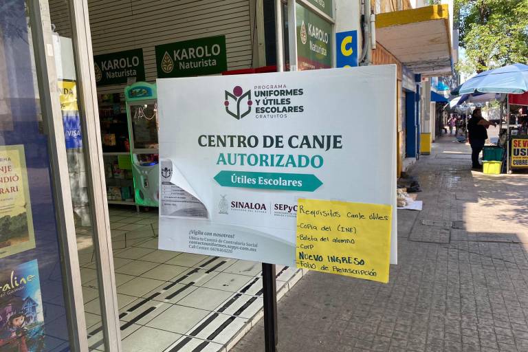 Centros de canje de útiles escolares están listos para recibir a padres en Culiacán