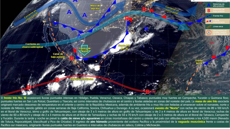 Pronóstico de las condiciones del clima para este miércoles.