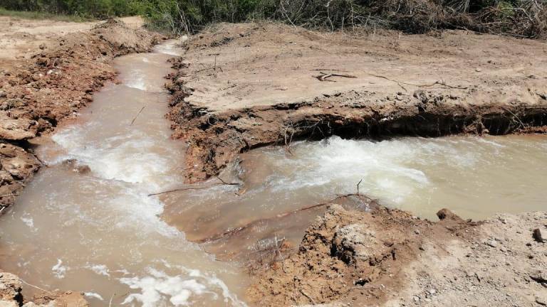 Miles de litros de agua se han derramado.