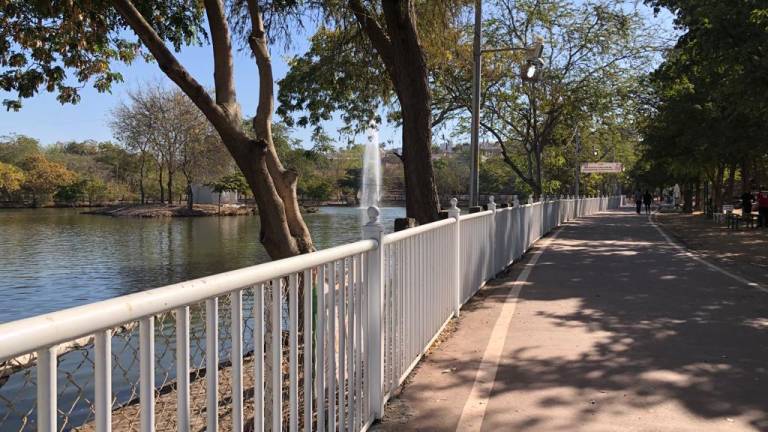 Instalan nueva cerca perimetral en el lago del parque Culiacán