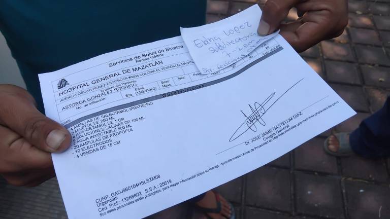 Antonio Astorga denuncia presunta falta de atención médica adecuada para su padre, Rodrigo Astorga, en el IMSS y el Hospital General de Mazatlán.