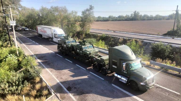 Arriban a Culiacán camionetas blindadas ‘Ocelotl’ para ayudar en labores de vigilancia