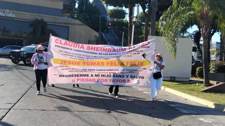 Los manifestantes piden resultados en cuestión de seguridad y encontrar a sus seres queridos desaparecidos.