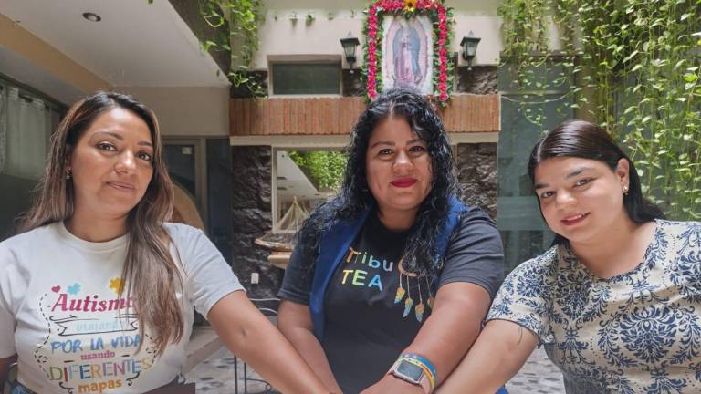 Roxana Ramírez Apodaca, Liliana Alvarado Osuna e Ingrid Paola Camacho Rivera crearon Tribu TEA, para luchar juntas contra el trastorno del espectro autista.