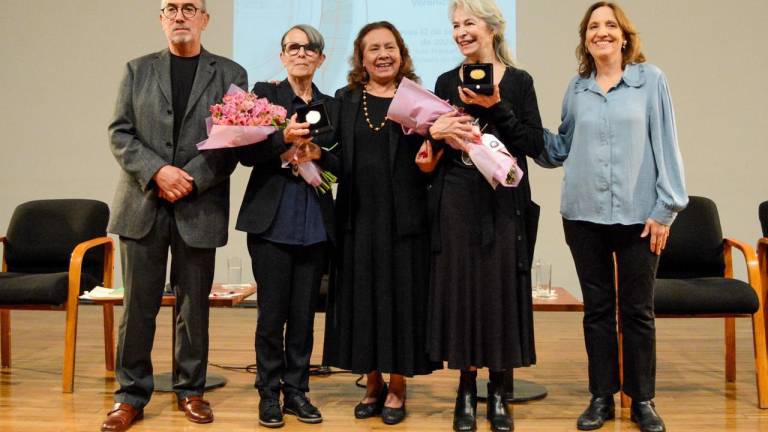 Fernando Solana Olivares, Pura López Colomé, Lucina Jiménez, Verónica Murguía y Ana García Bergua.