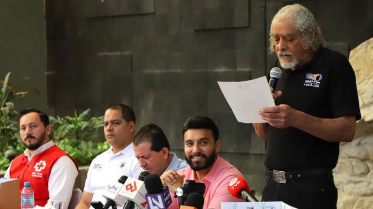 Miguel Corral Rocha, presidente del Patronato del Maratón Internacional de Culiacán, dio los pormenores del evento del próximo año.