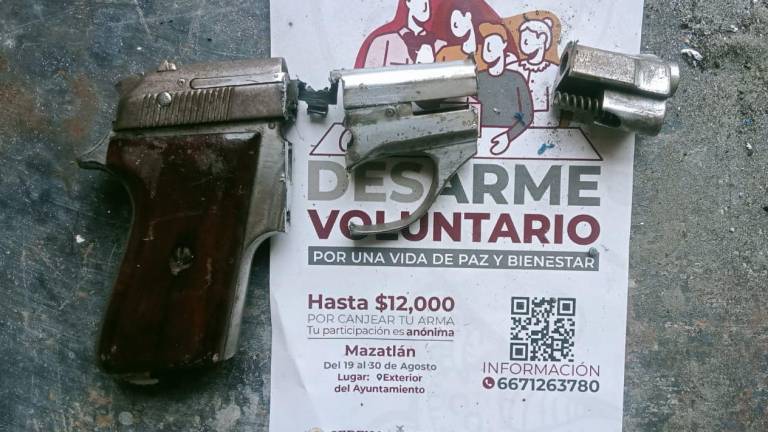 ’Desarme voluntario’ cierra semana con 11 armas y una granada mortero el pasado viernes