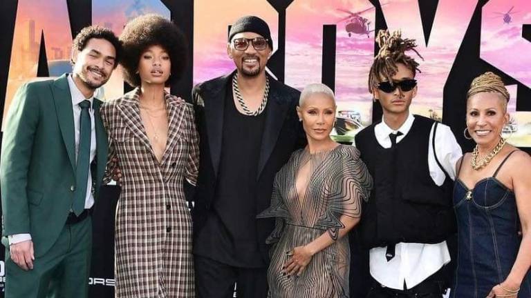 Will Smith llegó con toda la familia a la premier de Bad Boys 4.