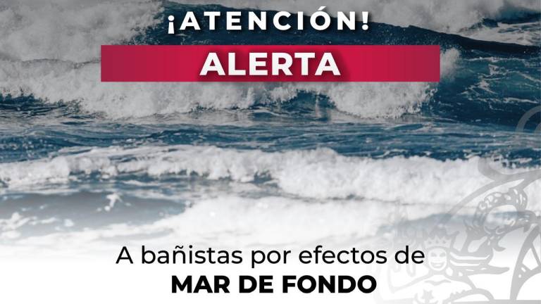 En playas de Mazatlán habrá oleaje elevado de 2 a 3 metros de altura.