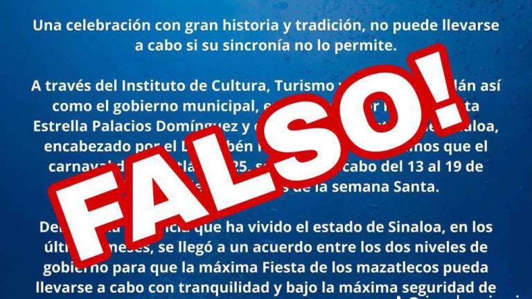 Este “comunicado oficial” es falso. Consulte los medios oficiales del Carnaval Internacional de Mazatlán.