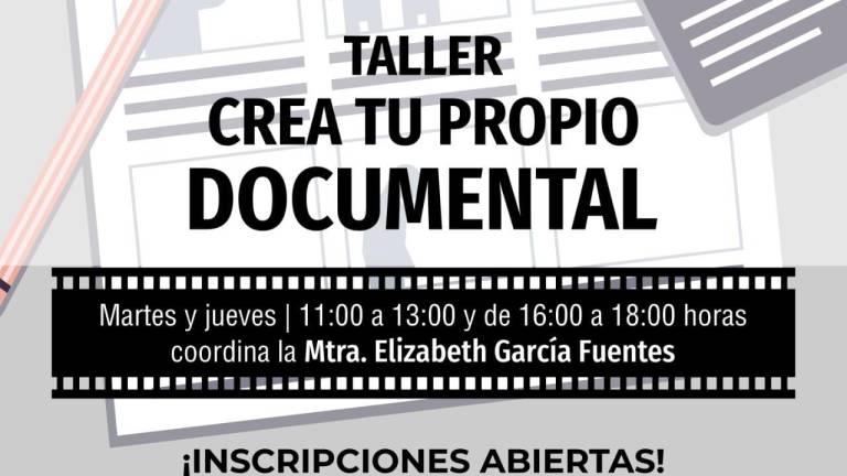 Realizarán el taller ‘Crea tu propio documental’