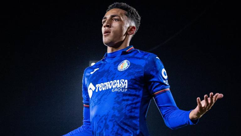 Álvaro Rodríguez fue el autor del solitario gol del Getafe.