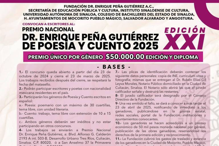 Sigue abierta convocatoria al Premio ‘Enrique Peña Gutiérrez’