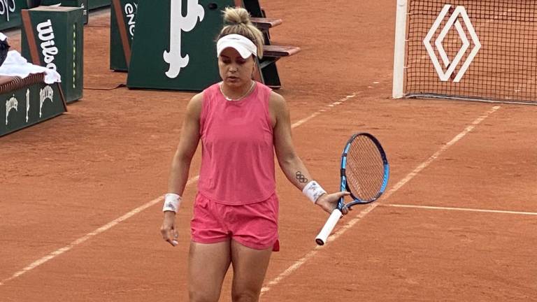 Renata Zarazúa no pudo con Madison Keys y quedó fuera en la primera ronda de la rama femenil en Roland Garros.