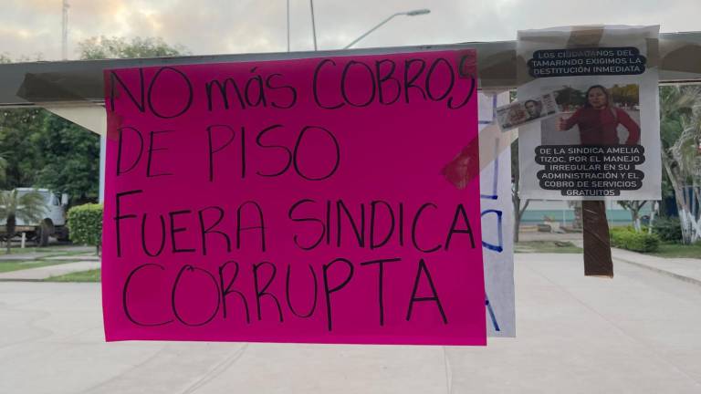 Se realizó este miércoles una manifestación de pobladores en las oficinas de la Sindicatura de El Tamarindo.