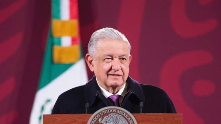 El Presidente Andrés Manuel López Obrador en su conferencia de este miércoles.