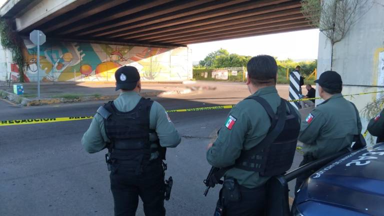 Debajo de un puente fueron localizados tres cuerpos y sobre la carretera federal, cerca del lugar, otros dos.