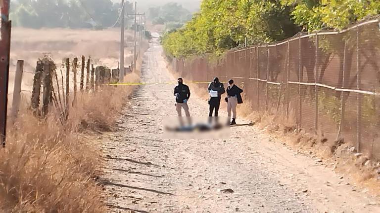 El cuerpo de un hombre asesinado fue localizado por un camino de terracería cerca de La Costerita.