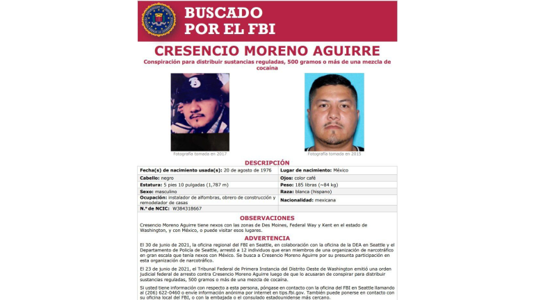 Cresencio ‘N’ fue detenido en Laureles Pinos, en Culiacán, y tiene ficha emitida por el FBI de EU