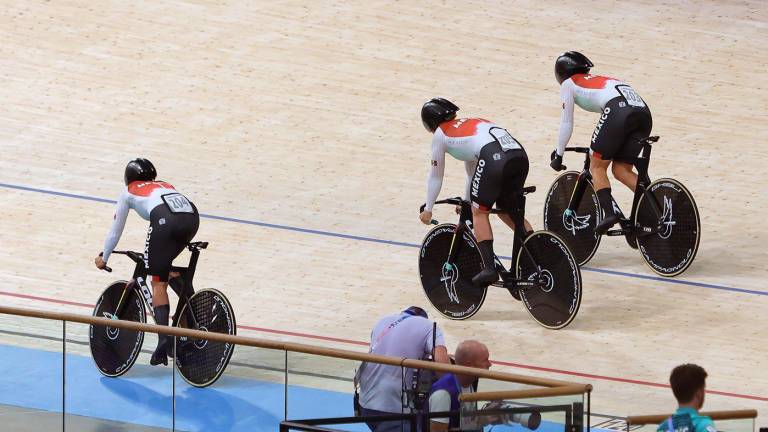 El equipo mexicano de ciclismo, en el que compite la sinaloense Luz Daniela Gaxiola, quedó fuera en Velocidad por Equipos.