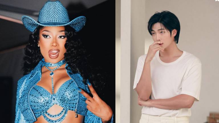 Megan Thee Stallion y RM de BTS.