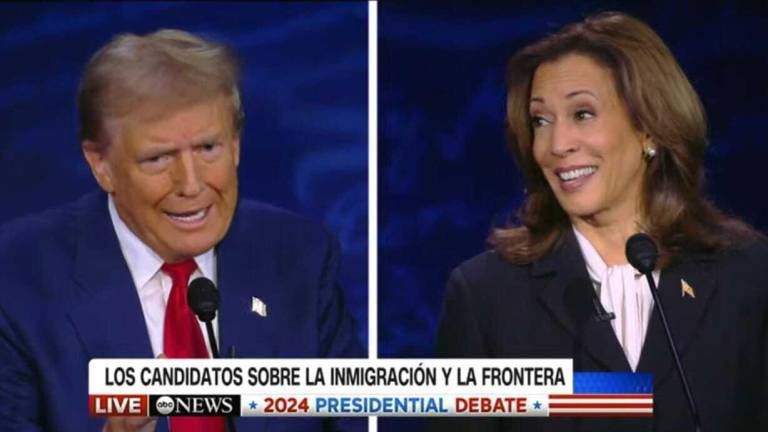 Donald Trump y Kamala Harris, ambos candidatos a la Presidencia de EU, sostuvieron un debate el pasado martes.