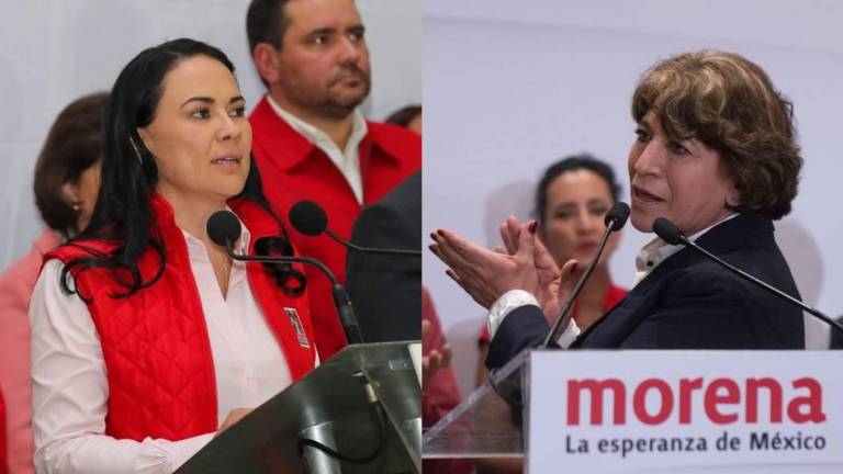 Alejandra del Moral y Delfina Gómez tendrán su primer debate este jueves 20 de abril.