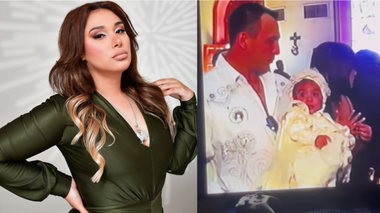 Valentina Elizalde comparte en sus redes sociales el día de su bautizo junto al Gallo de Oro.