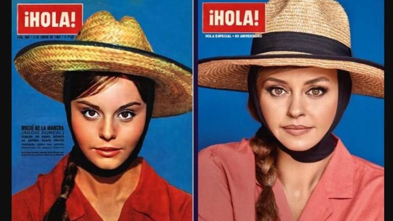 Shaila Dúrcal recrea portada de Hola.