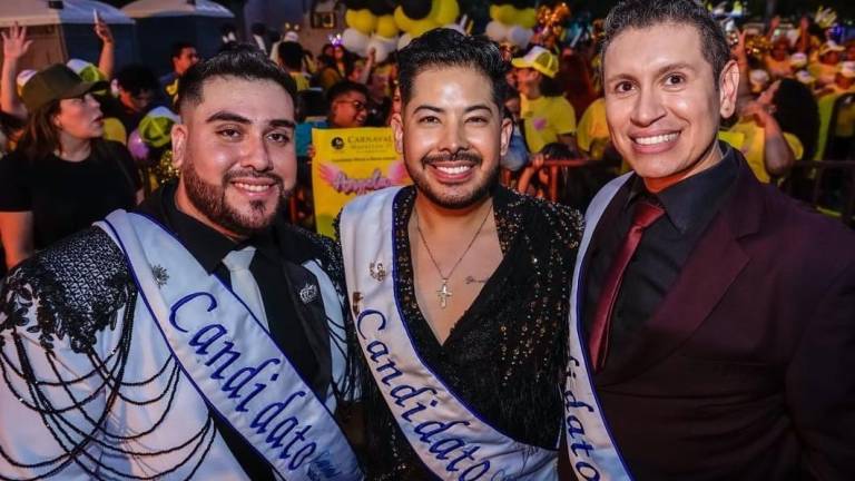 Brayan Gamboa Durán, Sergio Alberto Osuna Corona y Roberto Castro Sedano son los candidatos a Rey de la Alegría del Carnaval de Mazatlán 2025.