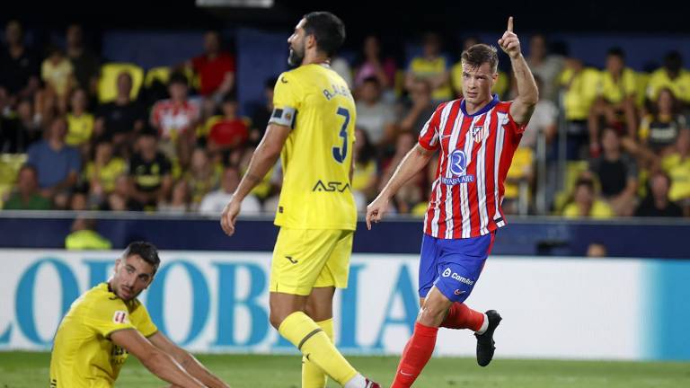 Alex Sorloth logró el empate para el Atlético de Madrid en Villarreal.