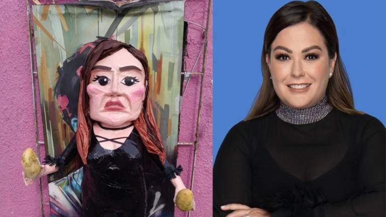 Por polémica, crean piñata de Mariana Echeverría