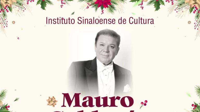 Habrá concierto con causa ‘Gala Navideña’ con el tenor Mauricio Calderón