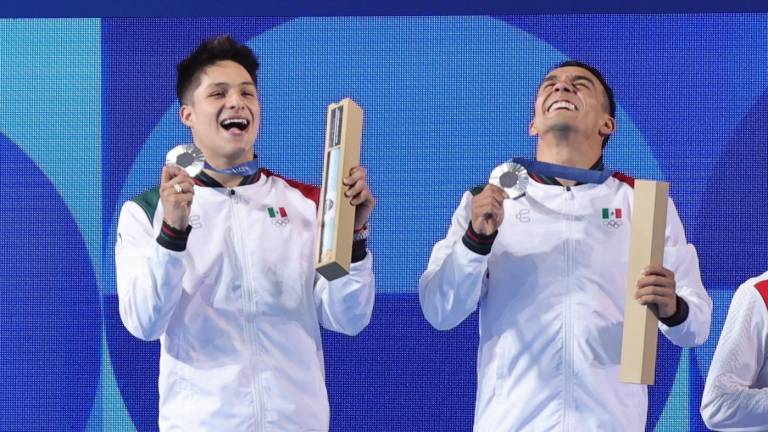 Osmar Olvera y Juan Manuel Celaya se convirtieron en los primeros ganadores de medalla olímpica en 3m sincronizados.