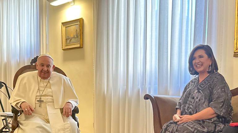 Reunión de Xóchitl Gálvez con el Papa Francisco.