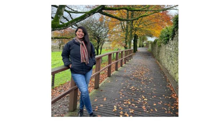 Ana Valdez emitió su voto de las elecciones de este 2 de junio desde Irlanda.