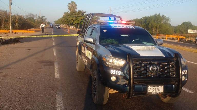 Tramo carretero donde un motociclista falleció después de ser atropellado.