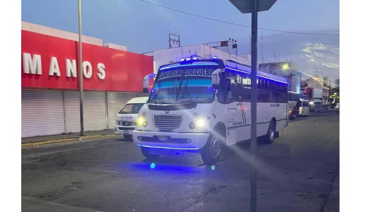 El transporte público de Culiacán reanuda sus rutas durante este jueves.