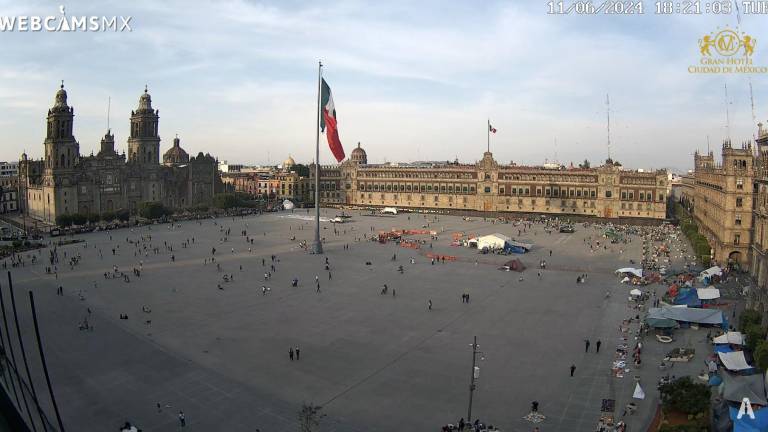 Plantón de la CNTE en el Zócalo.