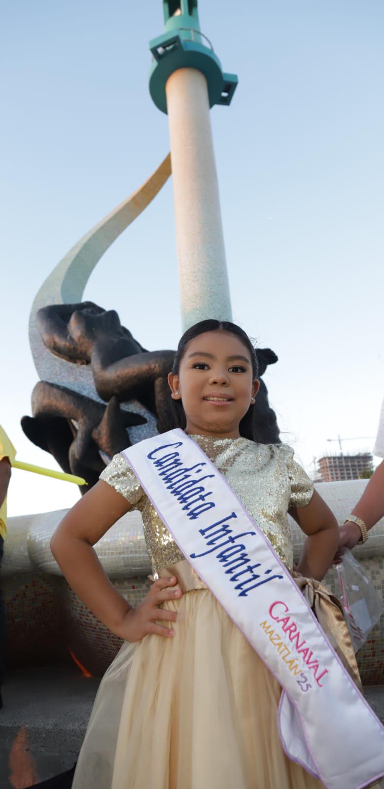 $!Graba Ángela Salazar su video oficial como candidata a Reina Infantil del Carnaval de Mazatlán 2025