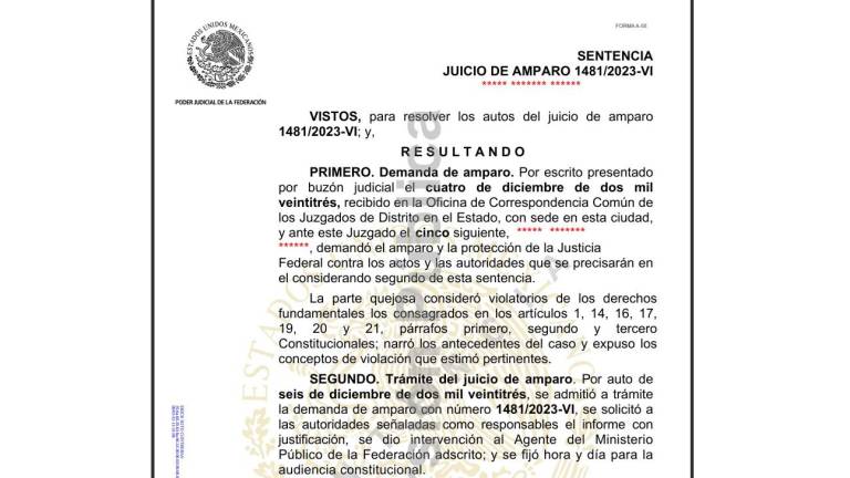 Madueña gana amparo contra vinculación a proceso por juicio de carnes y pollos