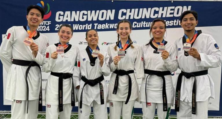 El parataekwondo mexicano suma seis medallas en Abierto de Corea.