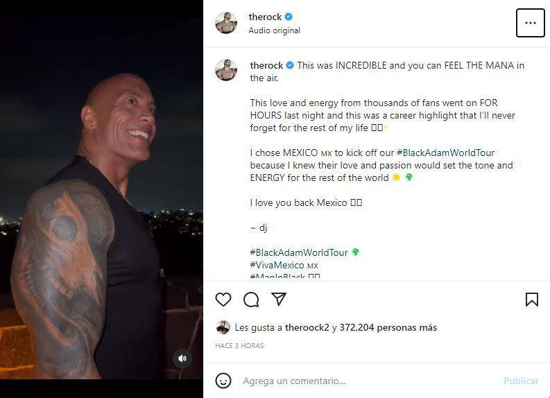 Dwayne Johnson La Roca y el elenco de Black Adam visitan México