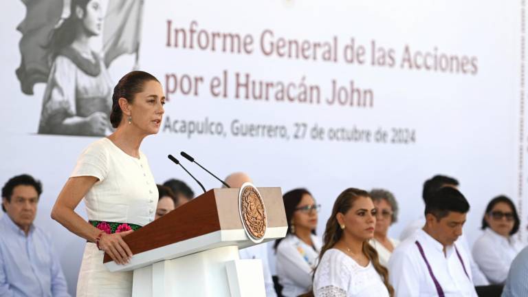 Claudia Sheinbaum da por concluida fase de emergencia en Guerrero y Oaxaca