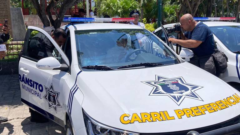 Vehículo destino para la vigilancia del carril preferencial.